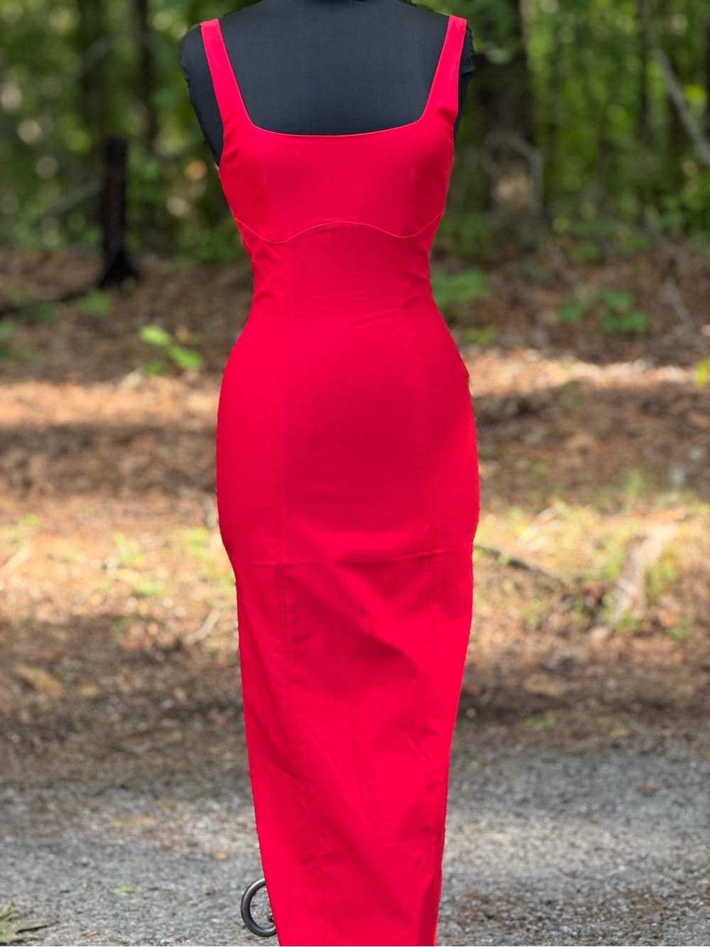 Francesca's Collections Red Sleeveless Maxi Dress